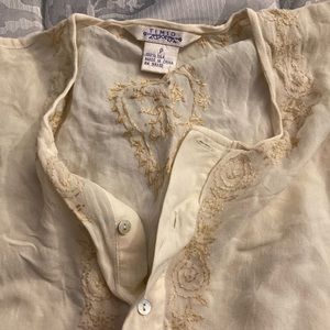 100% silk tunic by timid off white